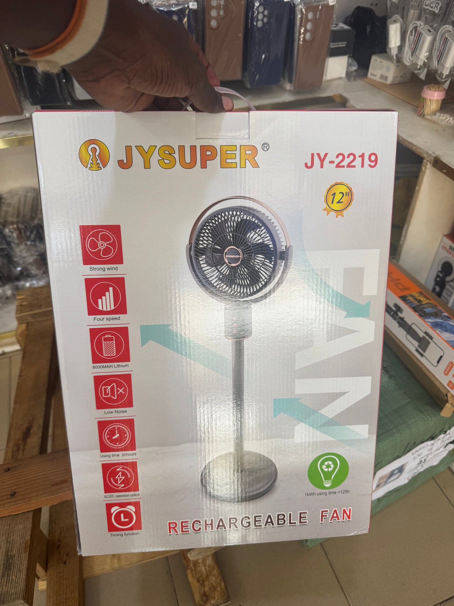 Ventilateur Rechargeable JYSUPER